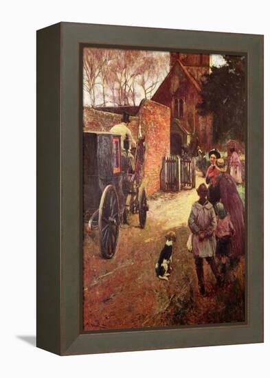 A Village Wedding-John White-Framed Premier Image Canvas