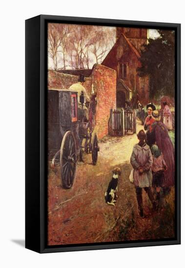 A Village Wedding-John White-Framed Premier Image Canvas