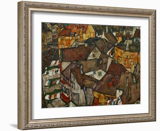 A Village-Egon Schiele-Framed Giclee Print