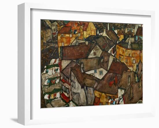 A Village-Egon Schiele-Framed Giclee Print