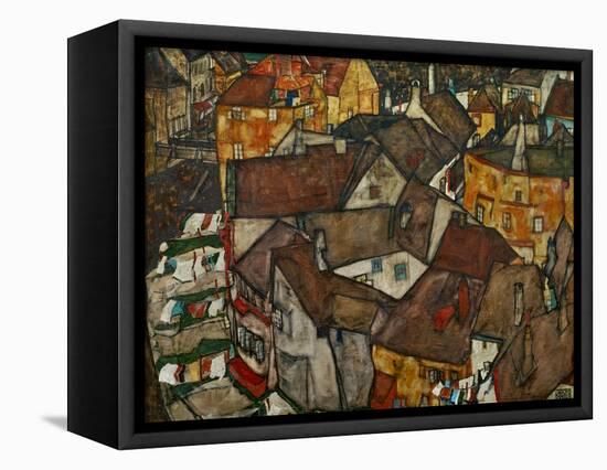 A Village-Egon Schiele-Framed Premier Image Canvas