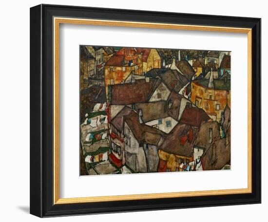 A Village-Egon Schiele-Framed Giclee Print