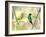 A Violet-Capped Woodnymph Perches on a Tree Branch in the Atlantic Rainforest-Alex Saberi-Framed Photographic Print