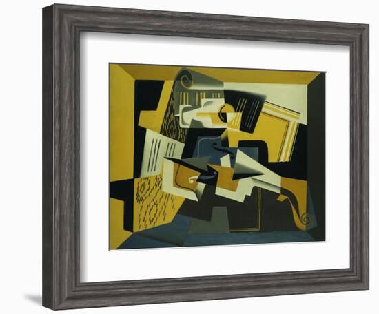 A Violin and Glass, 1918-Juan Gris-Framed Giclee Print