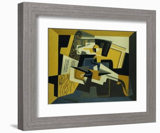 A Violin and Glass, 1918-Juan Gris-Framed Giclee Print