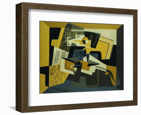 A Violin and Glass, 1918-Juan Gris-Framed Giclee Print