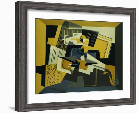 A Violin and Glass, 1918-Juan Gris-Framed Giclee Print