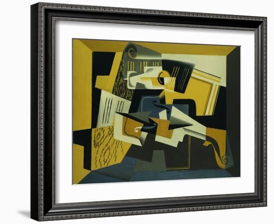 A Violin and Glass, 1918-Juan Gris-Framed Giclee Print