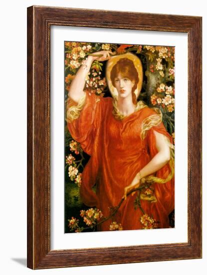 A Vision of Fiametta-Dante Gabriel Rossetti-Framed Art Print