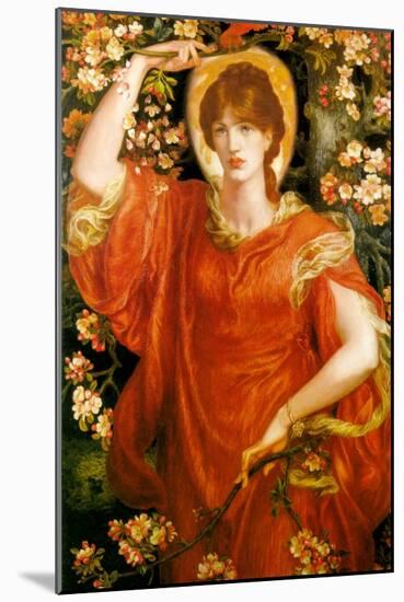 A Vision of Fiametta-Dante Gabriel Rossetti-Mounted Art Print