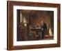 A Visit, about 1850-Carl Spitzweg-Framed Giclee Print