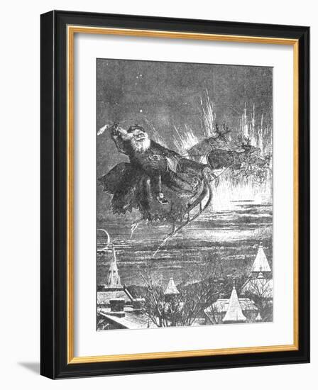 A Visit from St. Nicholas, 1860s-Thomas Nast-Framed Giclee Print