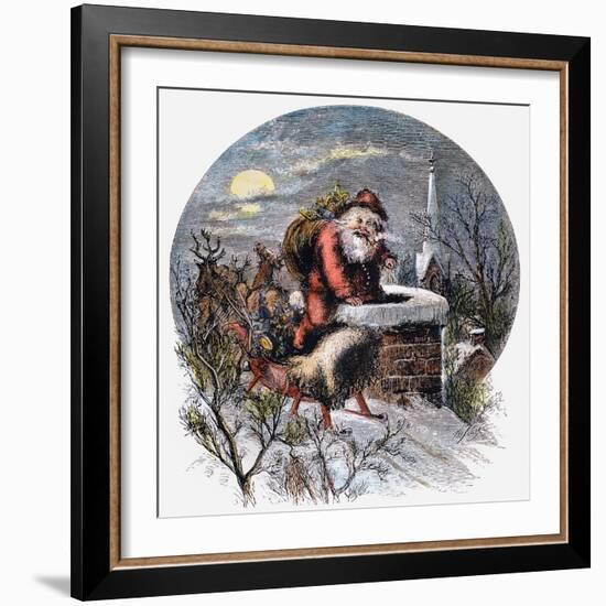 A Visit From St Nicholas-Thomas Nast-Framed Giclee Print