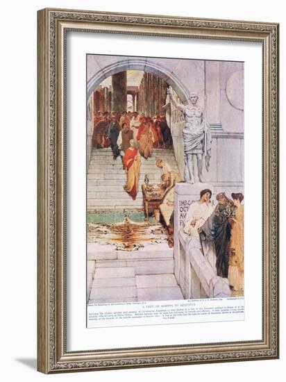 A Visit of Agrippa to Augustus-Sir Lawrence Alma-Tadema-Framed Giclee Print