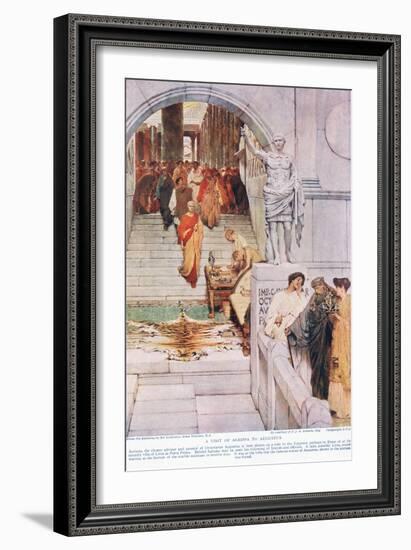 A Visit of Agrippa to Augustus-Sir Lawrence Alma-Tadema-Framed Giclee Print