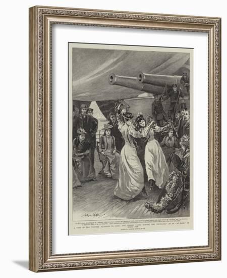 A Visit of the Channel Squadron to Cadiz-Arthur Hopkins-Framed Giclee Print