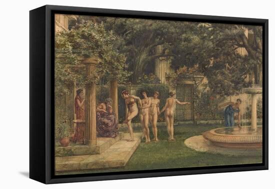 A Visit to Aesculapius, 1875-Sir Edward John Poynter-Framed Premier Image Canvas