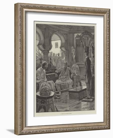 A Visit to an Indian Nawab-Richard Caton Woodville II-Framed Giclee Print