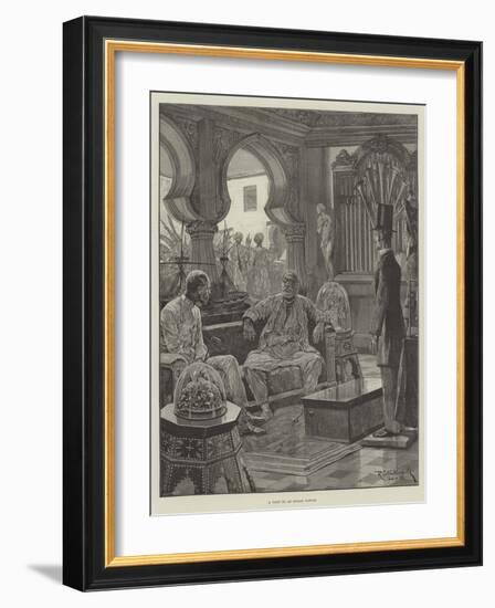 A Visit to an Indian Nawab-Richard Caton Woodville II-Framed Giclee Print