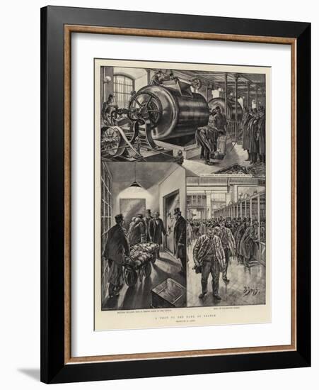 A Visit to the Bank of France-Henri Lanos-Framed Giclee Print