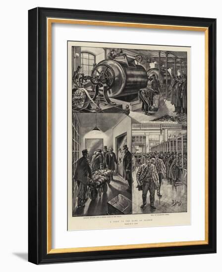 A Visit to the Bank of France-Henri Lanos-Framed Giclee Print