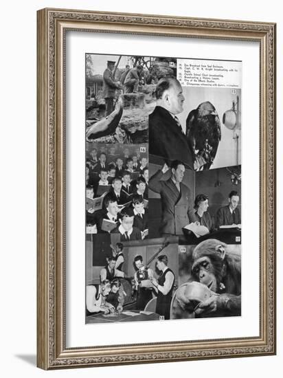 A Visit to the BBC, 1937-null-Framed Giclee Print