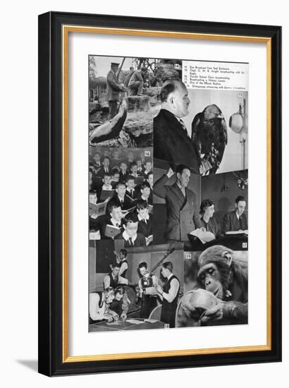 A Visit to the BBC, 1937-null-Framed Giclee Print