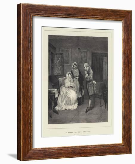 A Visit to the Dentist-George Adolphus Storey-Framed Giclee Print