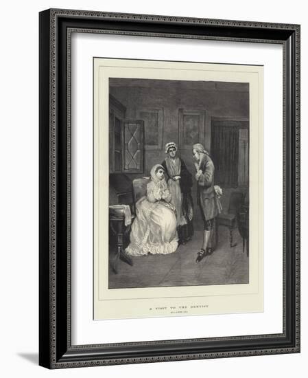 A Visit to the Dentist-George Adolphus Storey-Framed Giclee Print