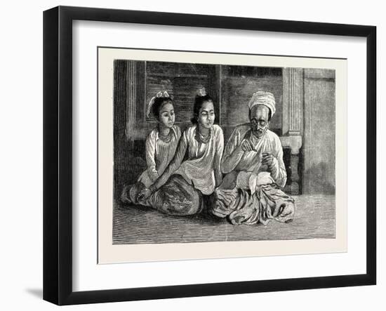 A Visit to the Doctor in Burma-null-Framed Giclee Print