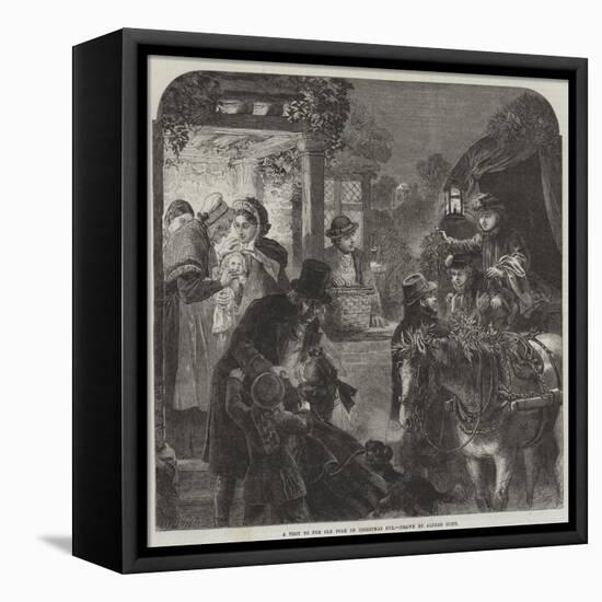 A Visit to the Old Folk on Christmas Eve-Alfred William Hunt-Framed Premier Image Canvas