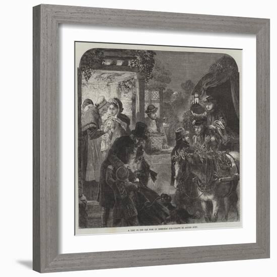 A Visit to the Old Folk on Christmas Eve-Alfred William Hunt-Framed Giclee Print