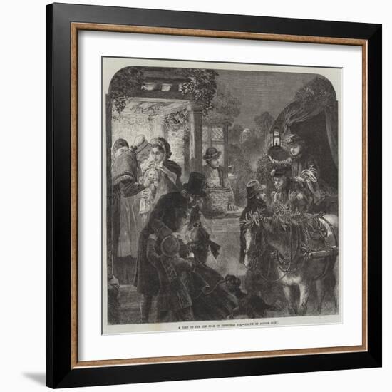 A Visit to the Old Folk on Christmas Eve-Alfred William Hunt-Framed Giclee Print