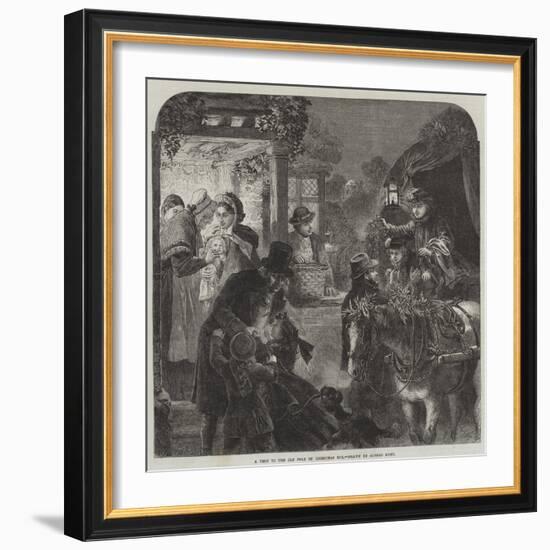 A Visit to the Old Folk on Christmas Eve-Alfred William Hunt-Framed Giclee Print