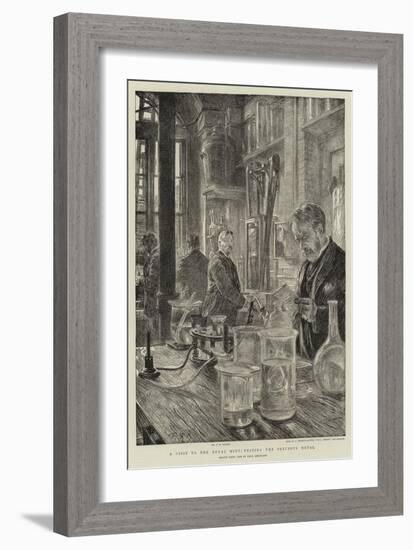 A Visit to the Royal Mint, Testing the Precious Metal-Charles Paul Renouard-Framed Giclee Print