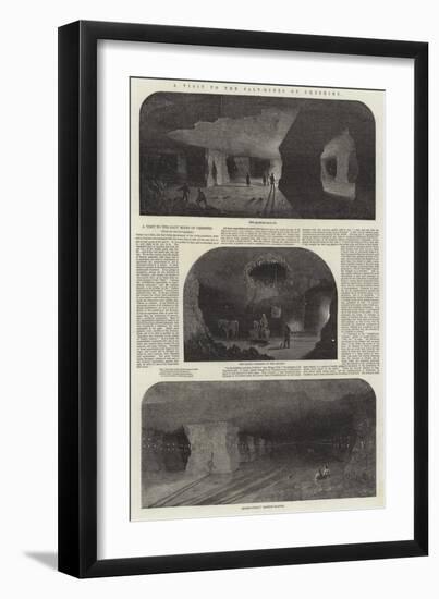 A Visit to the Salt-Mines of Cheshire-Samuel Read-Framed Giclee Print