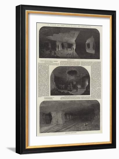 A Visit to the Salt-Mines of Cheshire-Samuel Read-Framed Giclee Print