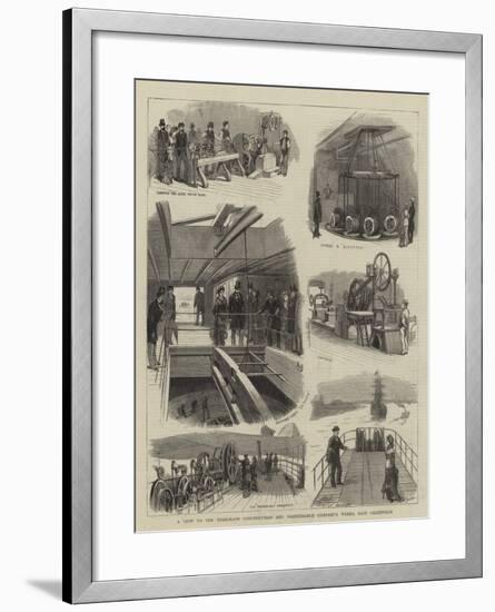 A Visit to the Telegraph Construction and Maintenance Company's Works, East Greenwich-null-Framed Giclee Print