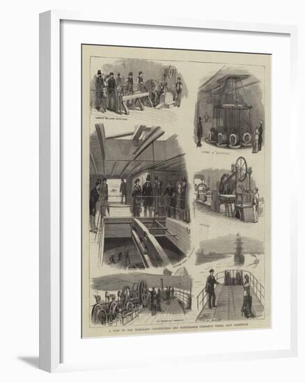 A Visit to the Telegraph Construction and Maintenance Company's Works, East Greenwich-null-Framed Giclee Print