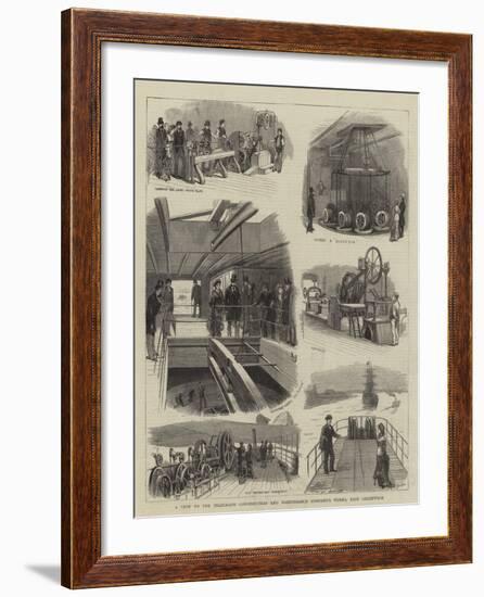 A Visit to the Telegraph Construction and Maintenance Company's Works, East Greenwich-null-Framed Giclee Print