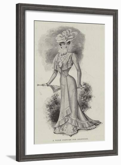 A Voile Costume for Goodwood-null-Framed Giclee Print