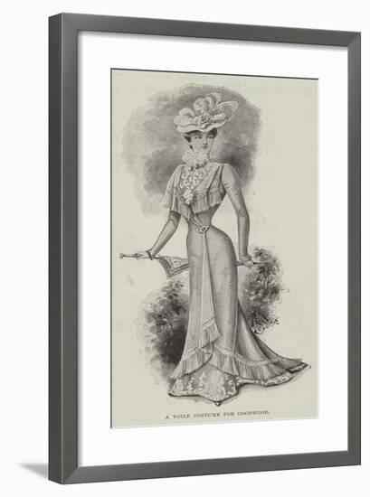 A Voile Costume for Goodwood-null-Framed Giclee Print