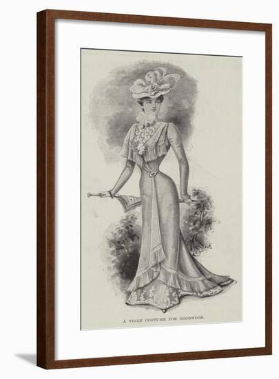 A Voile Costume for Goodwood-null-Framed Giclee Print