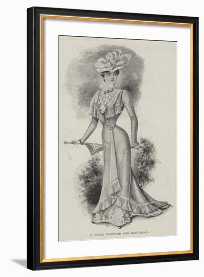 A Voile Costume for Goodwood-null-Framed Giclee Print