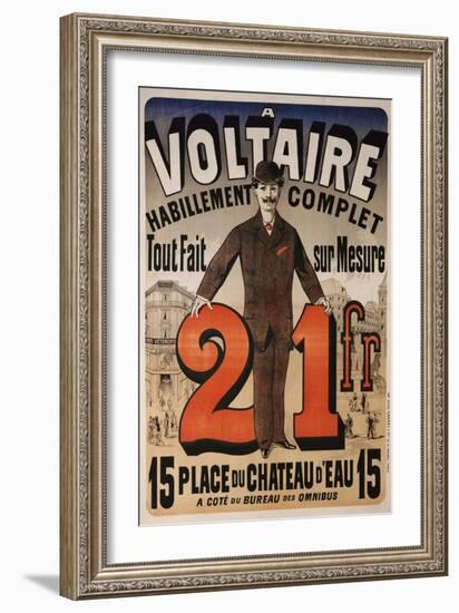 A Voltaire, circa 1877-Jules Chéret-Framed Giclee Print