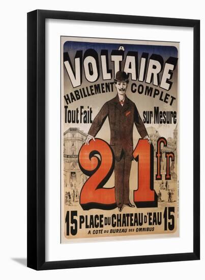 A Voltaire, circa 1877-Jules Chéret-Framed Giclee Print