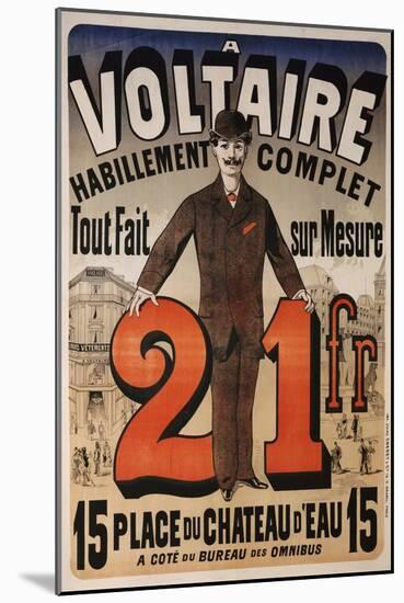 A Voltaire, circa 1877-Jules Chéret-Mounted Giclee Print