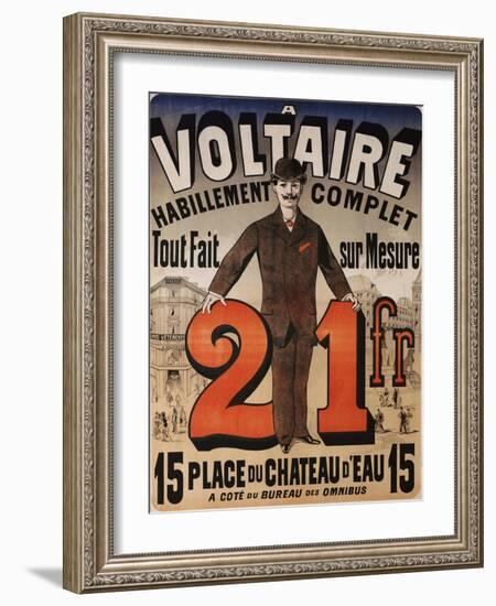 A Voltaire, circa 1877-Jules Chéret-Framed Giclee Print