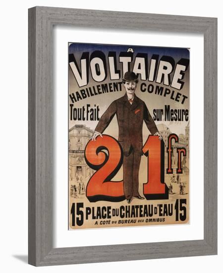 A Voltaire, circa 1877-Jules Chéret-Framed Giclee Print