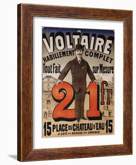 A Voltaire, circa 1877-Jules Chéret-Framed Giclee Print